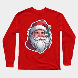 Christmas 2024 Santa Claus Design Long Sleeve T-Shirt